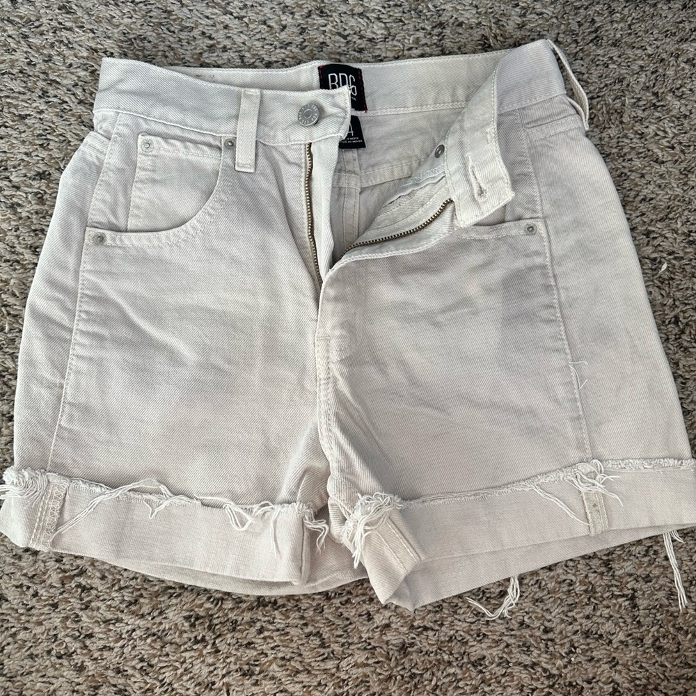 BDG Women's Cream Jean Shorts